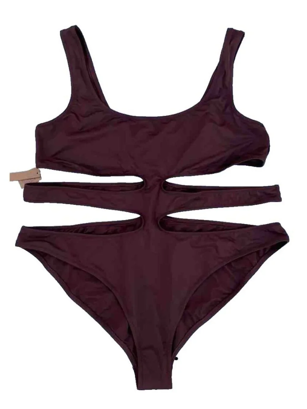 NWT SKIMS Swim Cocoa Cutout Monokini One Piece Swimsuit 4X